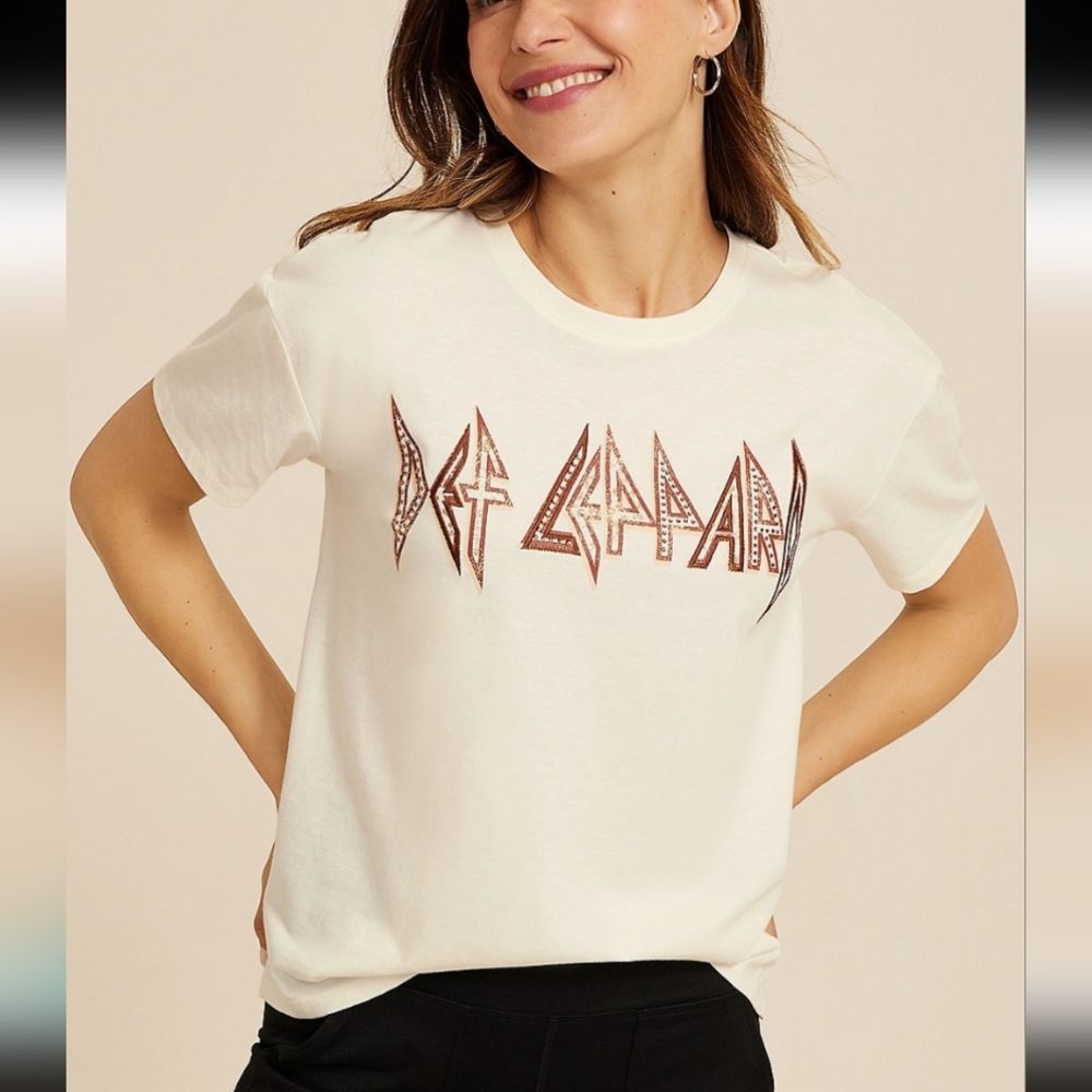 Def Leppard Relaxed Fit Graphic Tee Sz. Large Maurice